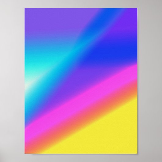 Kleurrijke abstracte, minimale bewerkbare jouw tek poster (Voorkant)