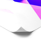 Kleurrijke abstracte, minimale bewerkbare jouw tek poster (Hoek)