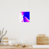 Kleurrijke abstracte, minimale bewerkbare jouw tek poster (Keuken)