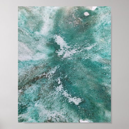 Kleurrijke abstracte, minimale bewerkbare jouw tek poster (Voorkant)