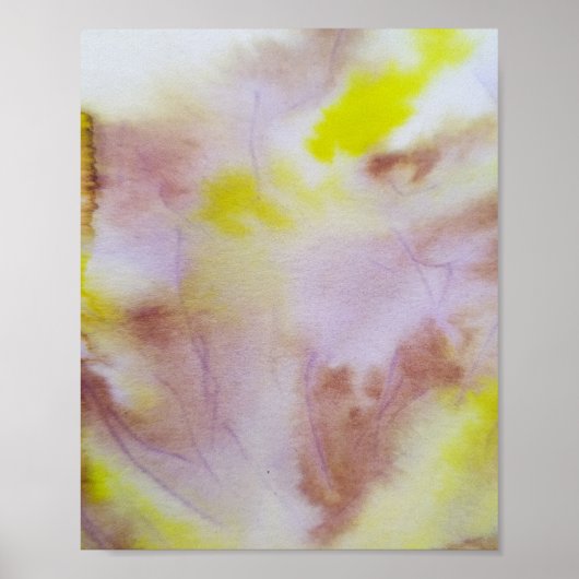 Kleurrijke abstracte, minimale bewerkbare jouw tek poster (Voorkant)