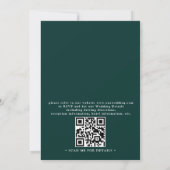 Kleurrijke Abstracte Moderne Budget QR Code Trouwe Kaart (Achterkant)