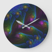 Kleurrijke, Abstracte moderne fractaalkunst Grote Klok (Voorkant)
