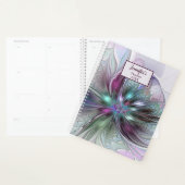Kleurrijke Abstracte Moderne Fractale Kunst Bloemn Planner (Display)