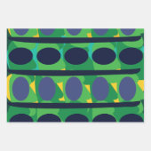 Kleurrijke Abstracte moderne geometrische Inpakpapier Vel (Voorkant 3)