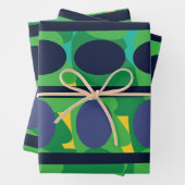 Kleurrijke Abstracte moderne geometrische Inpakpapier Vel (In situ)