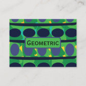 Kleurrijke Abstracte moderne geometrische Visitekaartje (Voorkant)