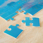 Kleurrijke Abstracte Moderne Liefdeshart Legpuzzel (Zijkant)