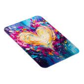 Kleurrijke Abstracte Moderne Liefdeshart Magneet (Rechterzijde)