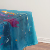 Kleurrijke Abstracte Moderne Liefdeshart Tafelkleed (Voorbeeld)