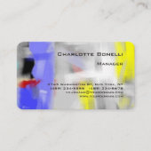 Kleurrijke Abstracte, moderne, minimalistische bov Visitekaartje (Voorkant)