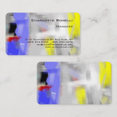 Kleurrijke Abstracte, moderne, minimalistische bov Visitekaartje (Voorkant / Achterkant)