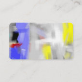 Kleurrijke Abstracte, moderne, minimalistische bov Visitekaartje (Achterkant)