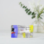 Kleurrijke Abstracte, moderne, minimalistische bov Visitekaartje (Staand voorkant)