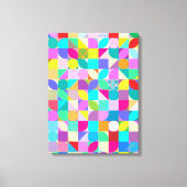 Kleurrijke abstracte moderne vormgeving canvas afd (Voorkant)