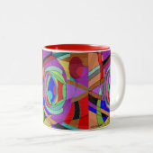 Kleurrijke abstracte MOK (Voorkant rechts)