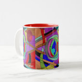 Kleurrijke abstracte MOK (Voorkant links)