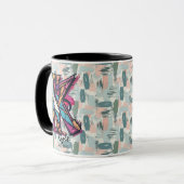 Kleurrijke Abstracte Monogram Mok - K voor Kyle (Voorkant links)