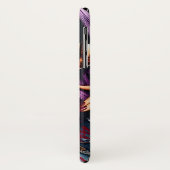 Kleurrijke Abstracte Mooie Dame met Paars Haar Case-Mate iPhone Case (Achterkant/links)