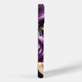 Kleurrijke Abstracte Mooie Dame met Paars Haar Case-Mate iPhone Case (Achterkant / Rechts)