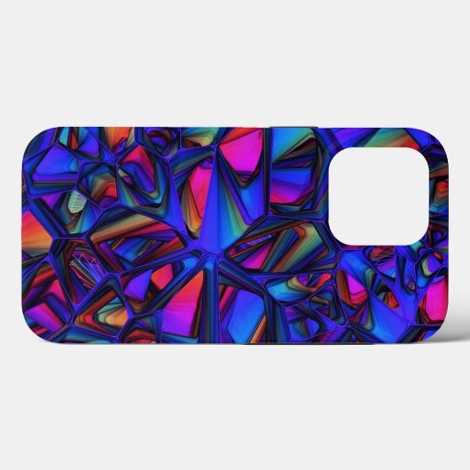 Kleurrijke Abstracte mozaïek 3 Case-Mate iPhone Case (Achterkant (horizontaal))