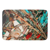 Kleurrijke Abstracte mozaïek Badmat (Voorkant)