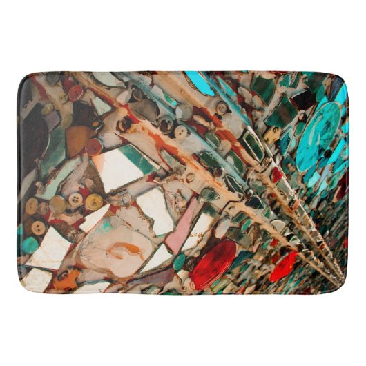 Kleurrijke Abstracte mozaïek Badmat (Voorkant)