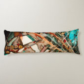 Kleurrijke Abstracte mozaïek Lichaamskussen (Achterkant)