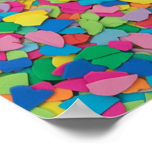 Kleurrijke Abstracte mozaïek Poster (Hoek)