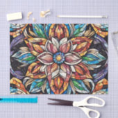 Kleurrijke Abstracte mozaïekbloem Tissuepapier (Craft)