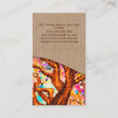 Kleurrijke Abstracte mozaïekboom Visitekaartje (Achterkant)