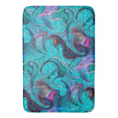 Kleurrijke Abstracte mozaïekzeemeermin of drakensc Badmat (Voorkant Verticaal)