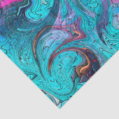 Kleurrijke Abstracte mozaïekzeemeermin of drakensc Tissuepapier (Detail)