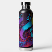 Kleurrijke Abstracte muzieknoten Waterfles (Links)