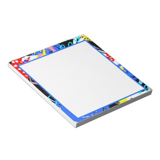 Kleurrijke abstracte notitieblok (Schuin)