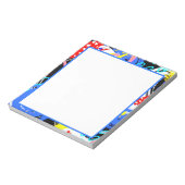Kleurrijke abstracte notitieblok (Linkerzijde)