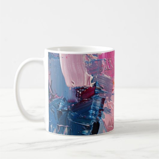 Kleurrijke Abstracte Olieverf III Mok (Links)
