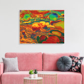 Kleurrijke Abstracte olieverf Pattern Art Canvas Afdruk (Insitu (Woonkamer))