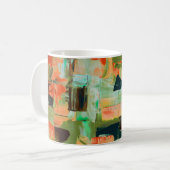 Kleurrijke Abstracte Olieverf V Mok (Voorkant links)
