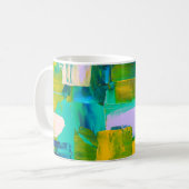 Kleurrijke Abstracte Olieverf VI Mok (Voorkant links)