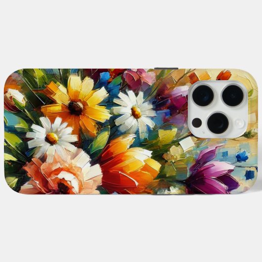"Kleurrijke Abstracte olieverfschilderij van lente Case-Mate iPhone Case (Achterkant (horizontaal))