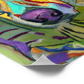 Kleurrijke Abstracte Olieverfschildering van een D Poster (Hoek)