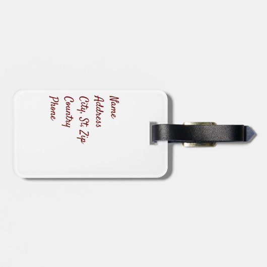 Kleurrijke abstracte olifant bagagelabel (Achterkant horizontaal)