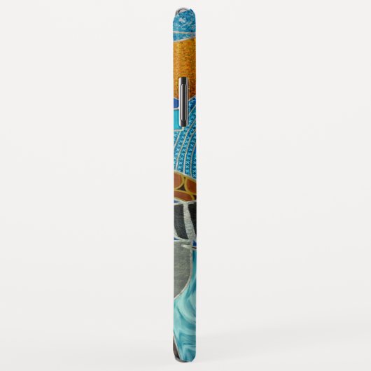 Kleurrijke Abstracte olifantsamenstelling Case-Mate iPhone Case (Achterkant/rechts)