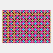 Kleurrijke, Abstracte, op kunst geometrische patro Inpakpapier Vel (Voorkant 3)
