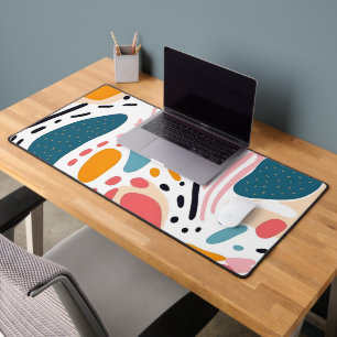 Kleurrijke Abstracte Organische Vormen Boho Patroo Bureaumat