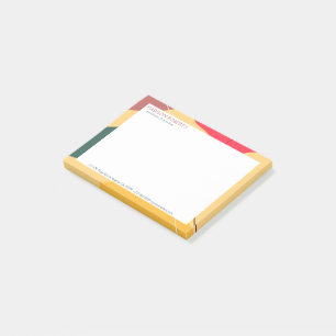 Kleurrijke abstracte organische vormen post-it® notes