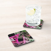 Kleurrijke Abstracte origami Bier Onderzetter (Rechterzijde)