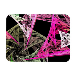 Kleurrijke Abstracte origami Magneet