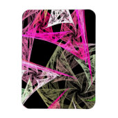 Kleurrijke Abstracte origami Magneet (Verticaal)